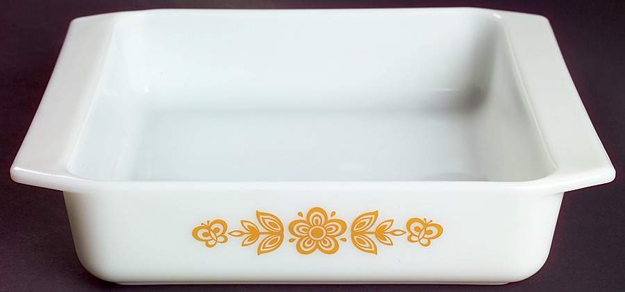 Butterfly Gold (Corelle) 10" Square Baker by Corning Corelle-1
