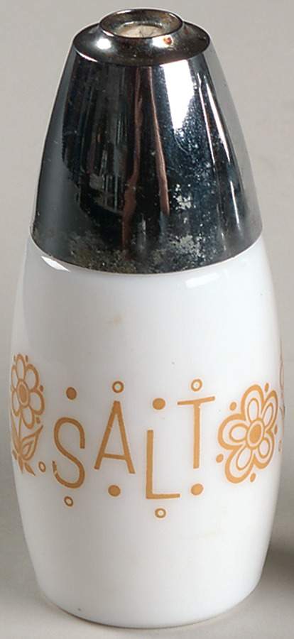 Butterfly Gold (Corelle) Salt Shaker & Metal Lid by Corning Corelle-1