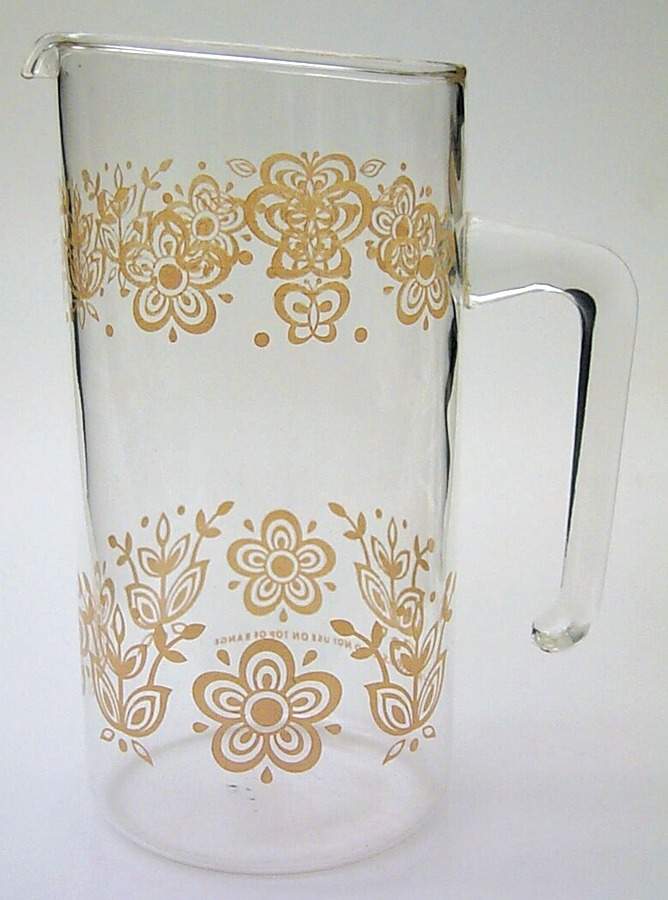 Butterfly Gold (Corelle) 32 Oz Glassware Pitcher by Corning Corelle-1