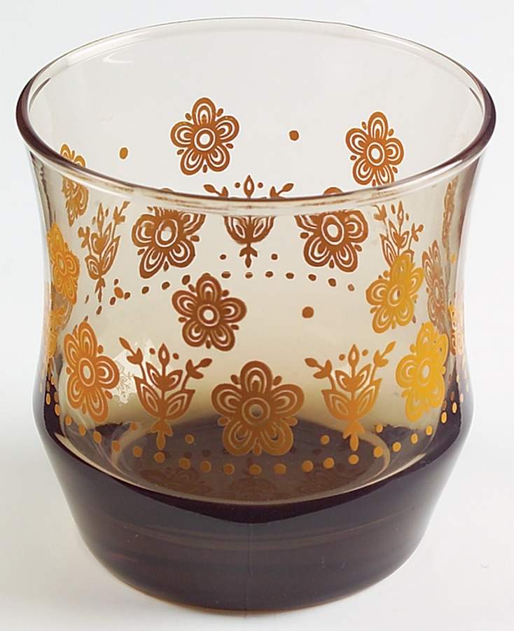 Butterfly Gold (Corelle) 6 Oz Glassware Old Fashioned by Corning Corelle-1