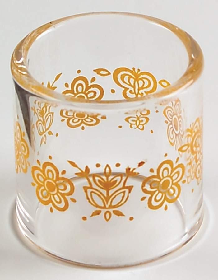 Butterfly Gold (Corelle) Glassware Napkin Ring by Corning Corelle-1