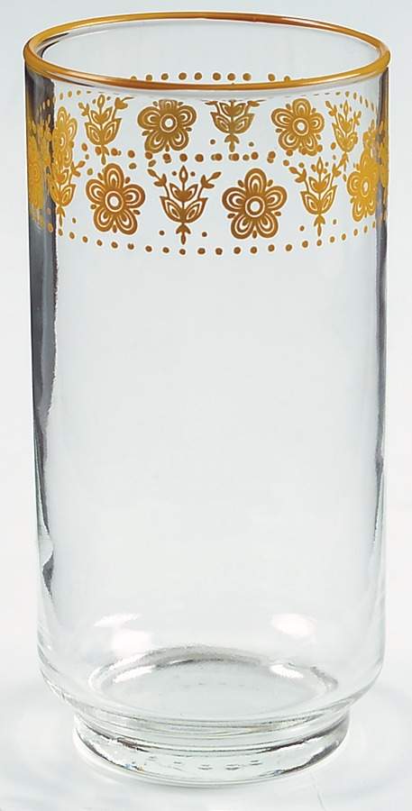 Butterfly Gold (Corelle) 14 Oz Glassware Tumbler by Corning Corelle-1