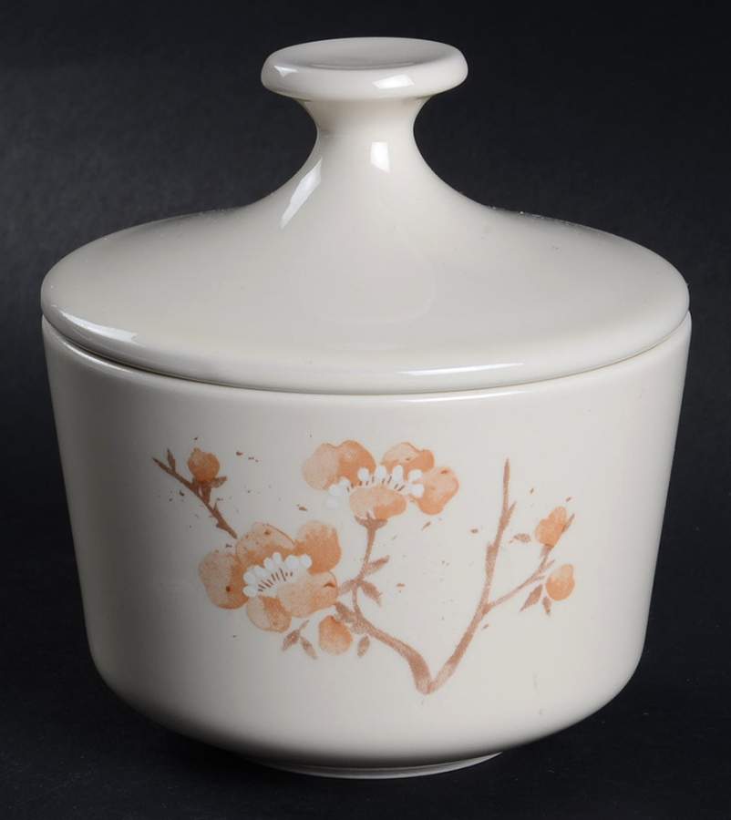 China Blossom Sugar Bowl & Lid by Corning Corelle-1