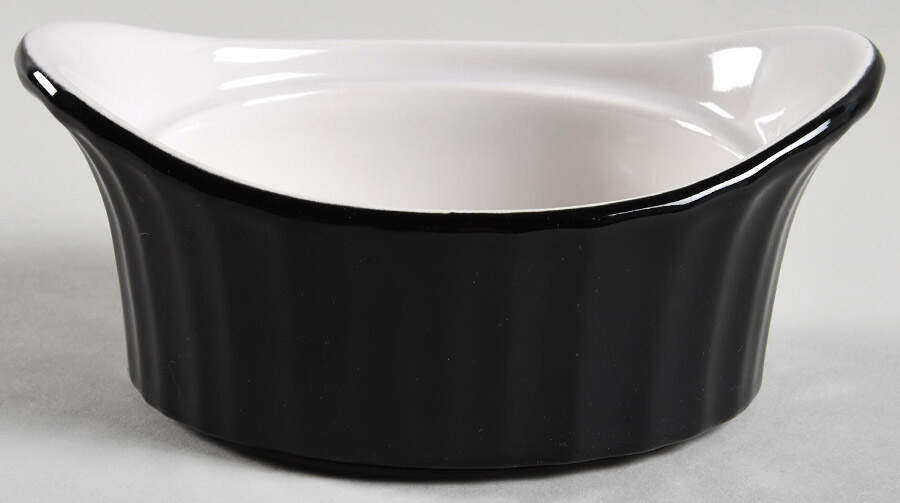 Classic Black Individual Casserole No Lid by Corning Corelle-1