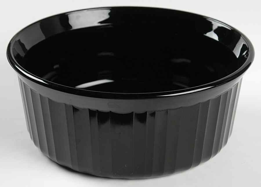 Classic Black 1.5 Quart Round Casserole No Lid by Corning Corelle-1