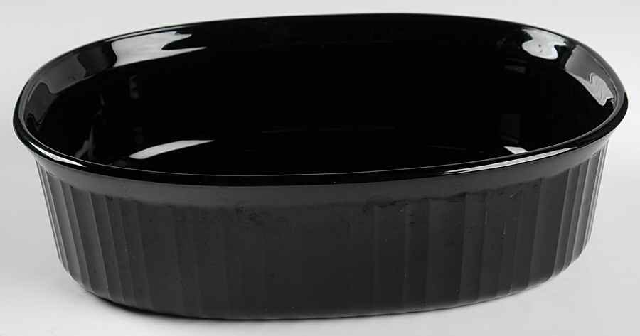Classic Black 2.5 Quart Oval Covered Casserole No Lid by Corning Corelle-1