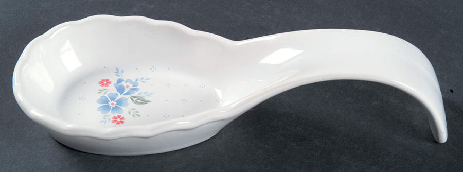 Country Cornflower Spoon Rest/Holder (Holds 1 Spoon) by Corning Corelle-1