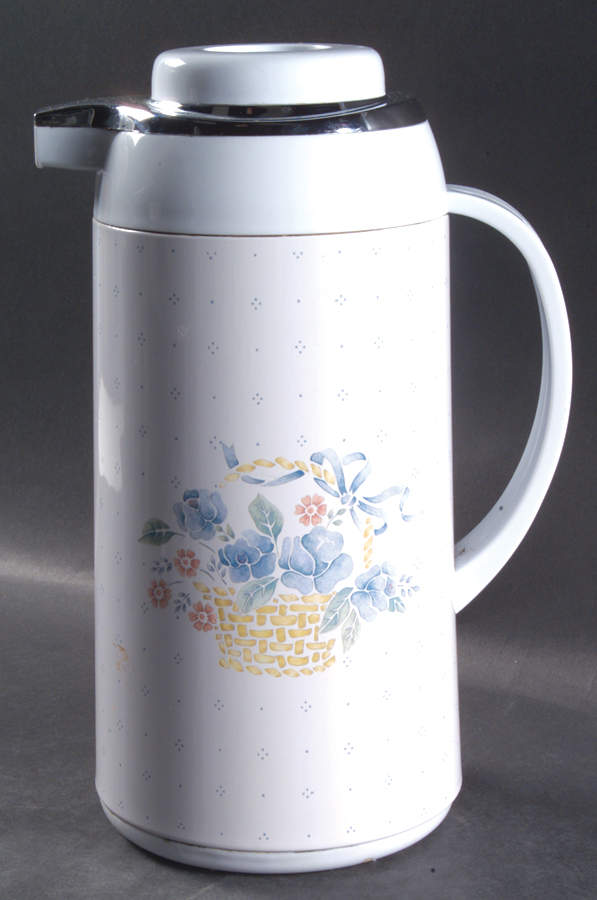 Country Cornflower Plastic Thermos/Carafe & Lid by Corning Corelle-1