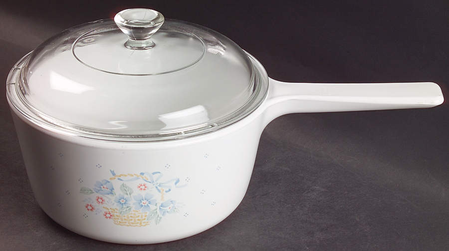 Country Cornflower 1.5 Quart Covered Saucepan by Corning Corelle-1