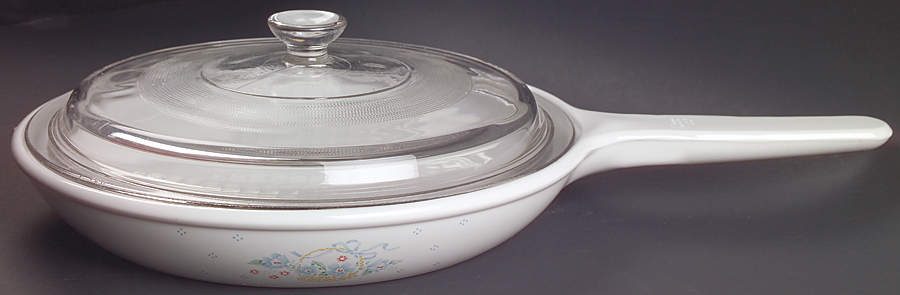 Country Cornflower Skillet & Lid by Corning Corelle-1