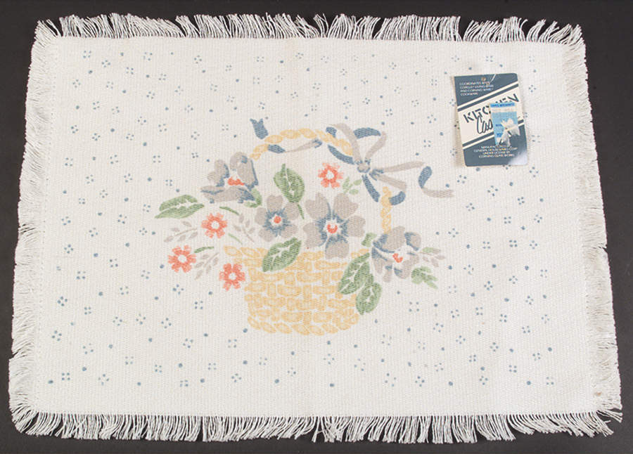 Country Cornflower Cloth Placemat by Corning Corelle-1