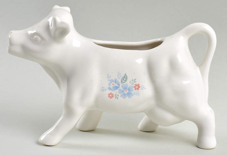 Country Cornflower Cow Creamer by Corning Corelle-1