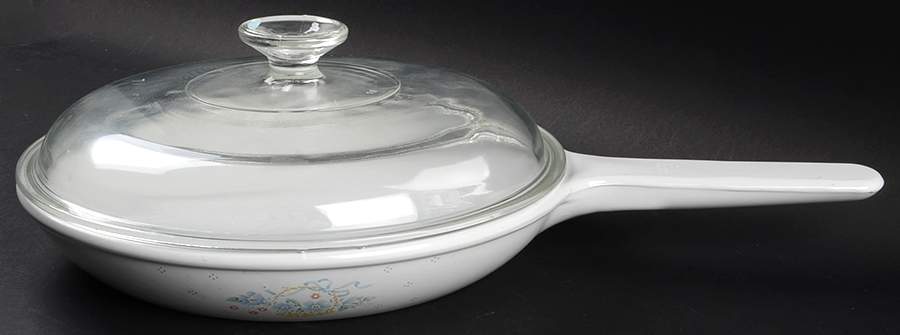 Country Cornflower 10" Skillet & Lid by Corning Corelle-1