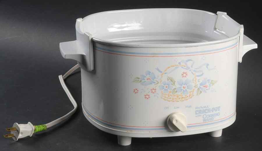 Country Cornflower Crock Pot Warmer by Corning Corelle-1