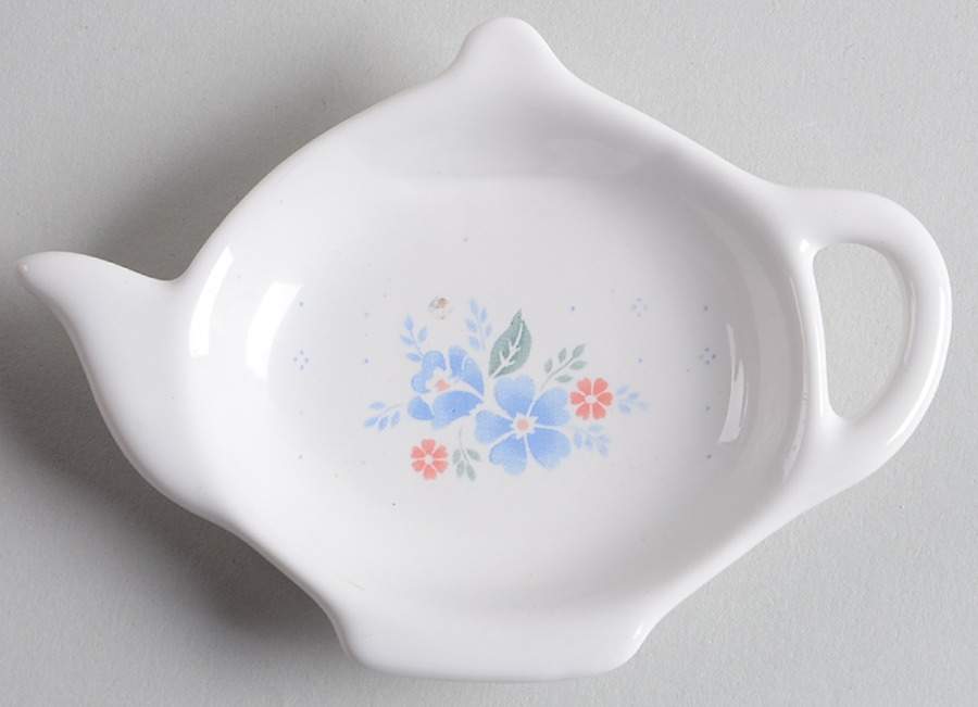 Country Cornflower Tea Bag Holder by Corning Corelle-1
