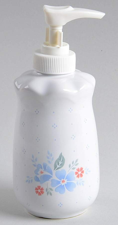 Country Cornflower Lotion Dispenser by Corning Corelle-1