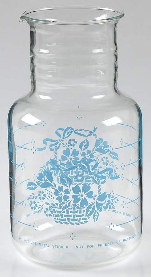 Country Cornflower Glassware Carafe by Corning Corelle-1