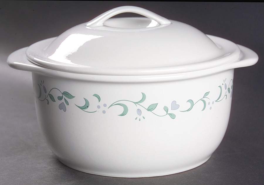 Country Cottage (Corelle) 1.5 Qt Round Covered Casserole by Corning Corelle-1