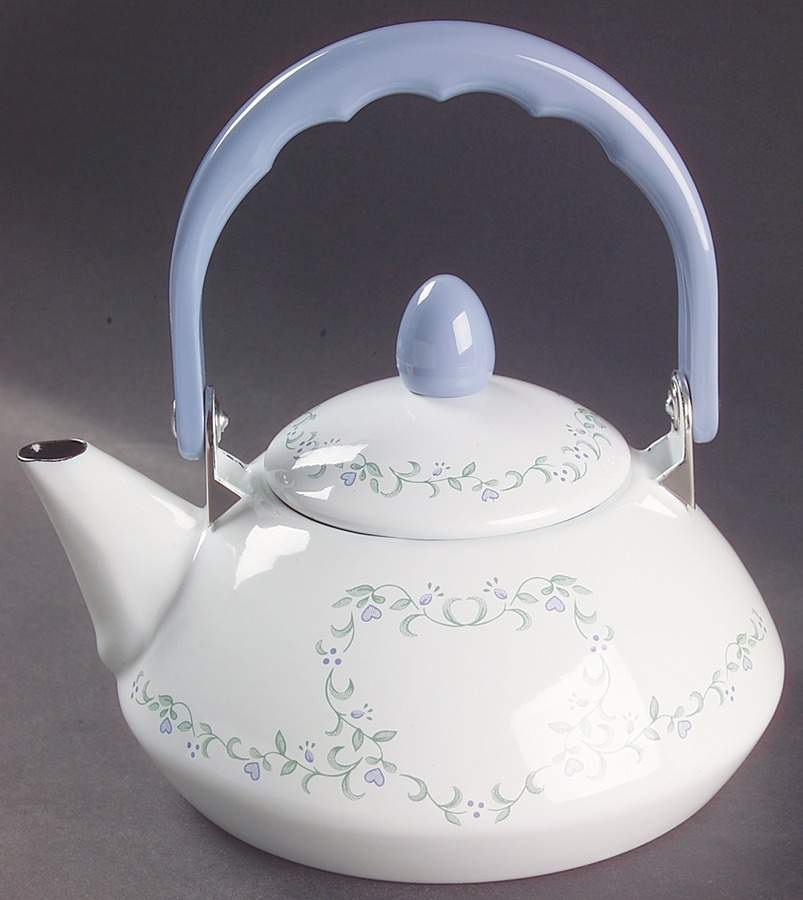 Country Cottage (Corelle) Individual Metal Kettle & Lid by Corning Corelle-1