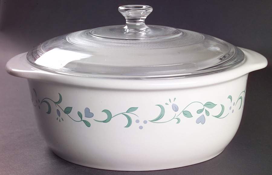 Country Cottage (Corelle) 2.5 Qt Round Covered Casserole by Corning Corelle-1