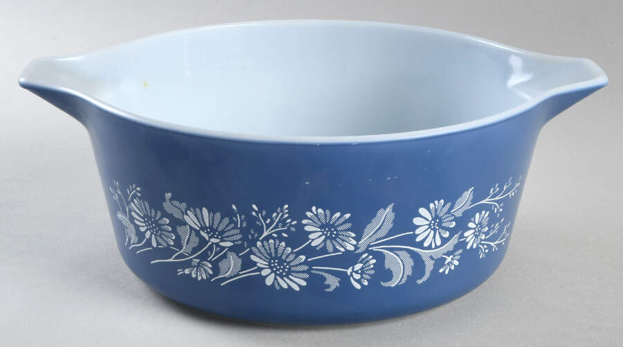 Colonial Mist 2.5 Qt Round Casserole No Lid by Corning Corelle-1