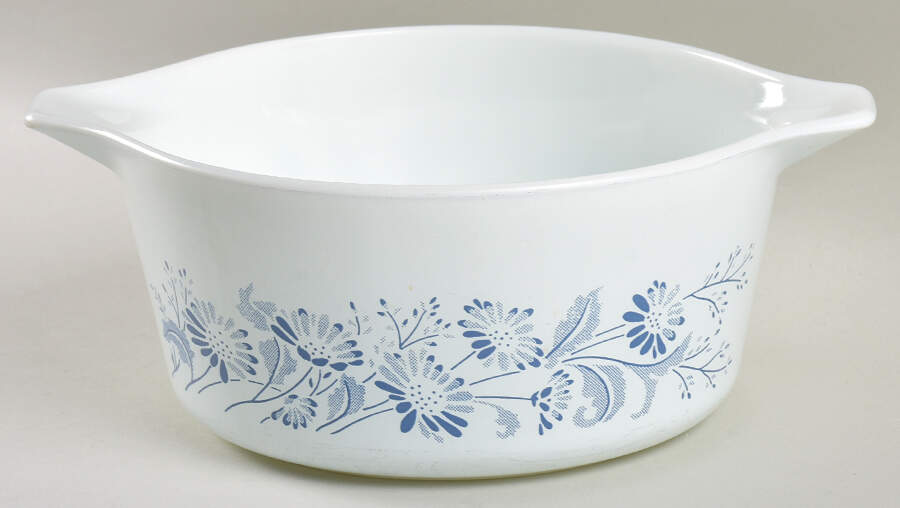 Colonial Mist 1.5 Quart Round Casserole No Lid by Corning Corelle-1