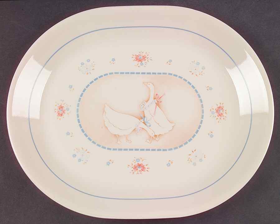 Country Promenade (Corelle) 12" Oval Serving Platter by Corning Corelle-1