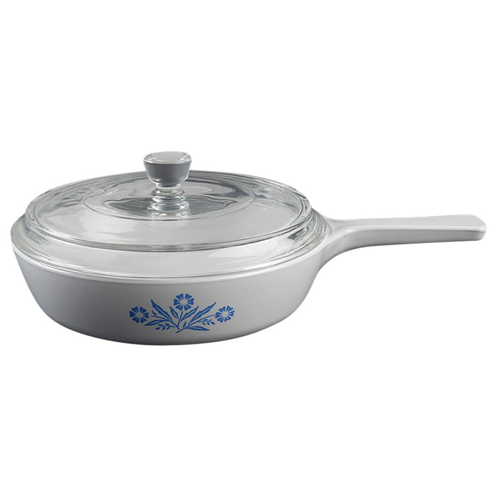 Cornflower Blue 6" Menuette Pan/Skillet & Lid by Corning Corelle-1