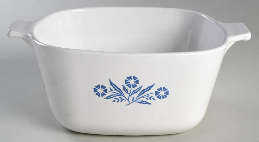 Cornflower Blue 1.75 Quart Square Casserole No Lid by Corning Corelle-1