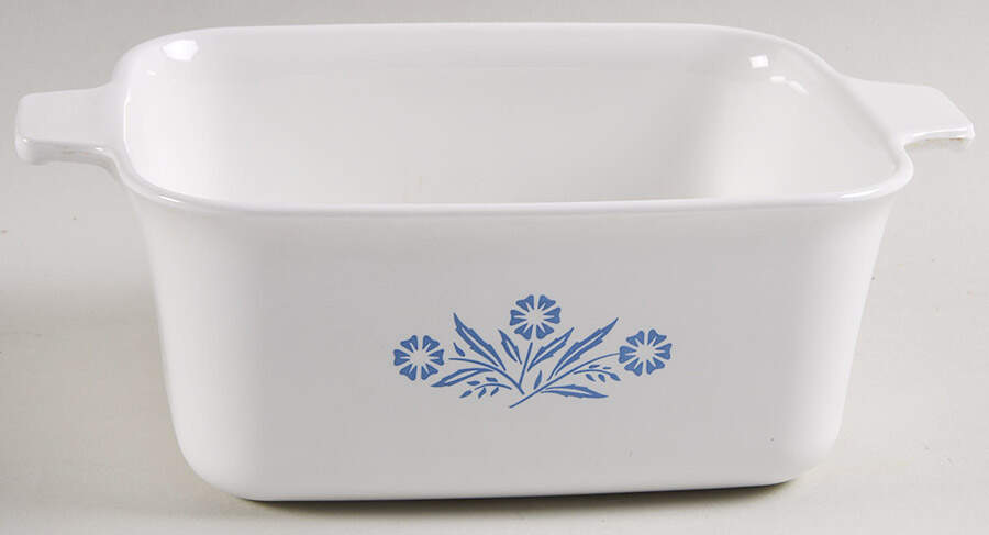 Cornflower Blue 1.5 Quart Rectangular Casserole No Lid by Corning Corelle-1