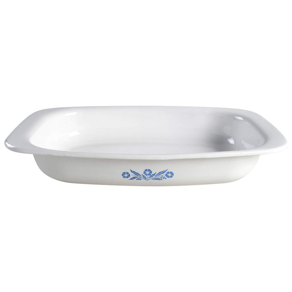 Cornflower Blue 15" Rectangular Roaster by Corning Corelle-1