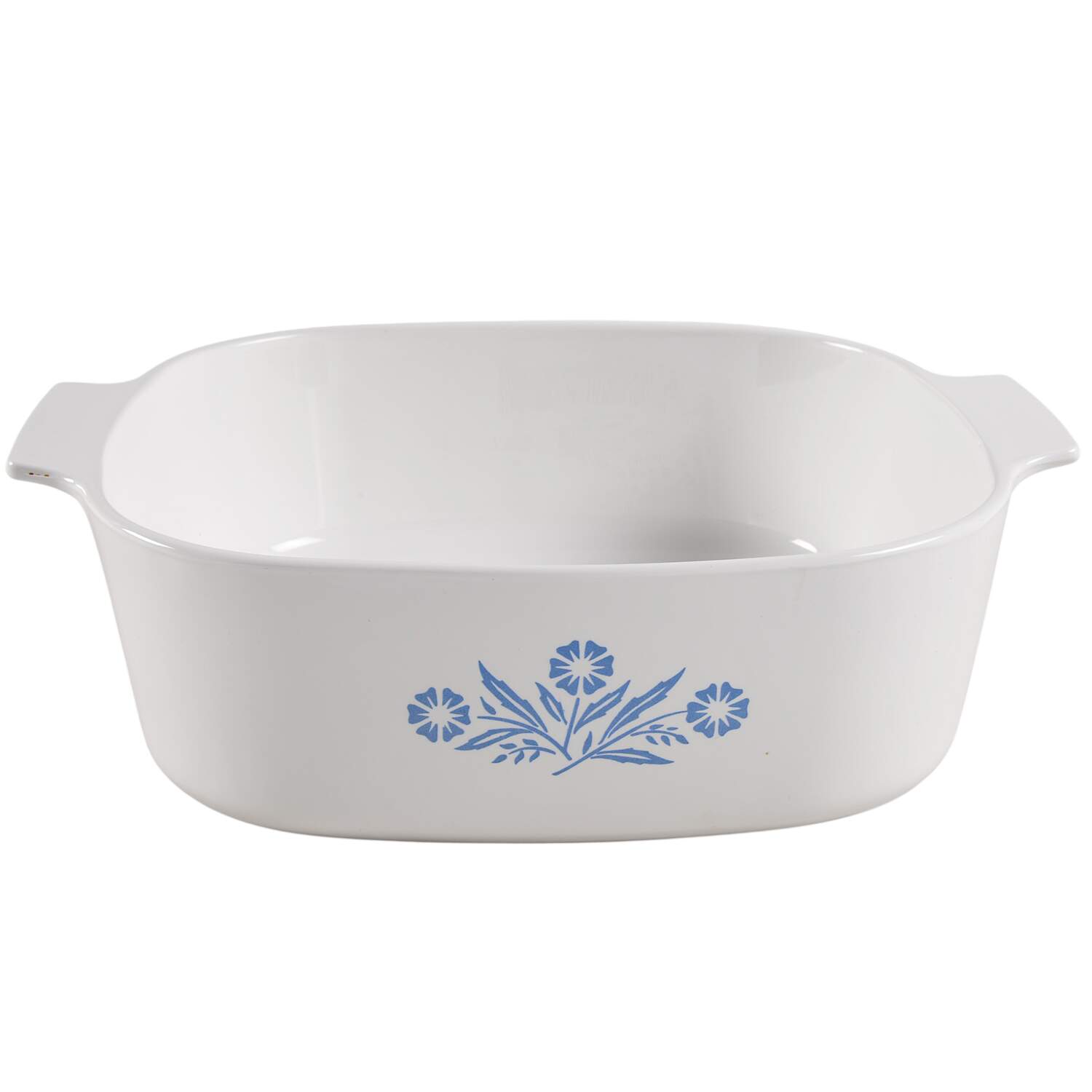 Cornflower Blue 4 Quart Square Casserole No Lid by Corning Corelle-1