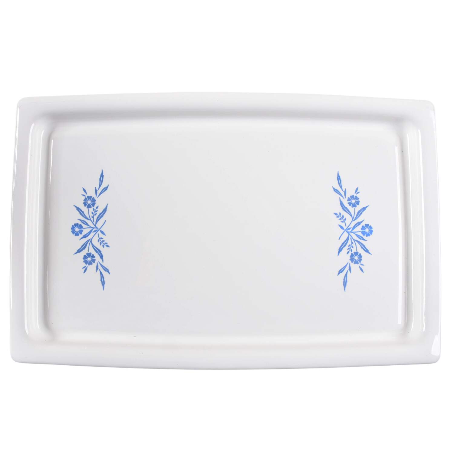 Cornflower Blue 16" Rectangular Broil/Bake Tray by Corning Corelle-1