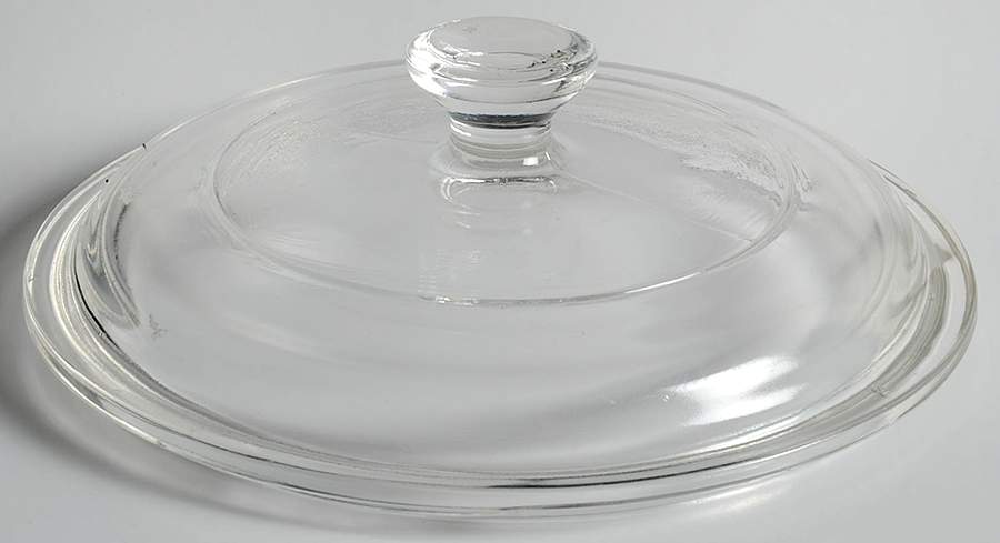 Cornflower Blue Glass Lid for 2.5 Cup Saucepan by Corning Corelle-1