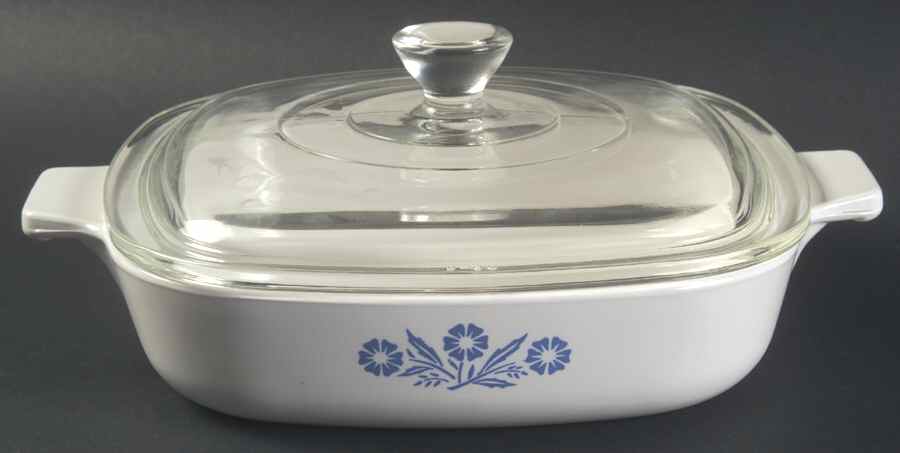 Cornflower Blue 8" Skillet & Lid by Corning Corelle-1