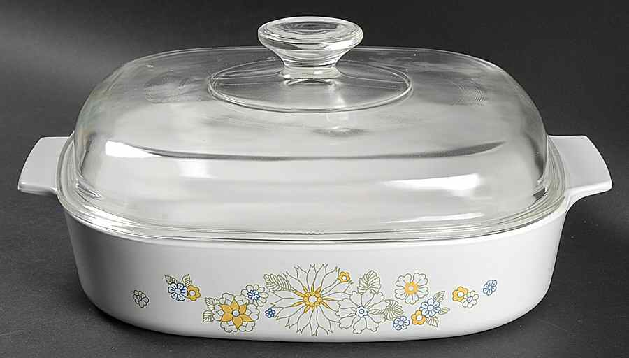 Floral Bouquet (Corelle) 2.5 Quart Square Casserole with Lid by Corning Corelle-1