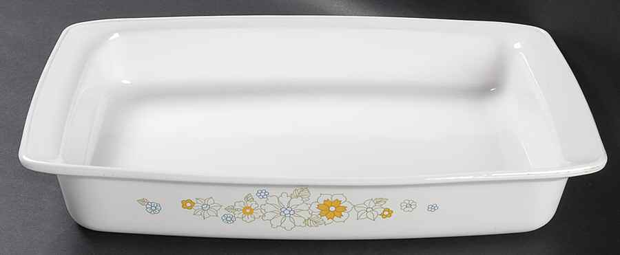 Floral Bouquet (Corelle) 13" Rectangular Roaster by Corning Corelle-1