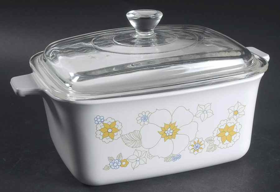 Floral Bouquet (Corelle) 1.5 Quart Rectangular Casserole with Lid by Corning Corelle-1