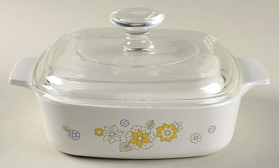 Floral Bouquet (Corelle) 1 Quart Square Casserole with Lid by Corning Corelle-1