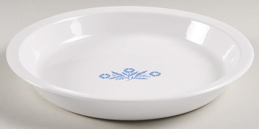 Cornflower (Corelle) Pie Serving Plate by Corning Corelle-1