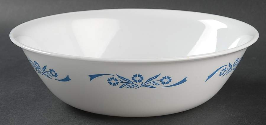 Cornflower (Corelle) 8" Round Vegetable Bowl by Corning Corelle-1