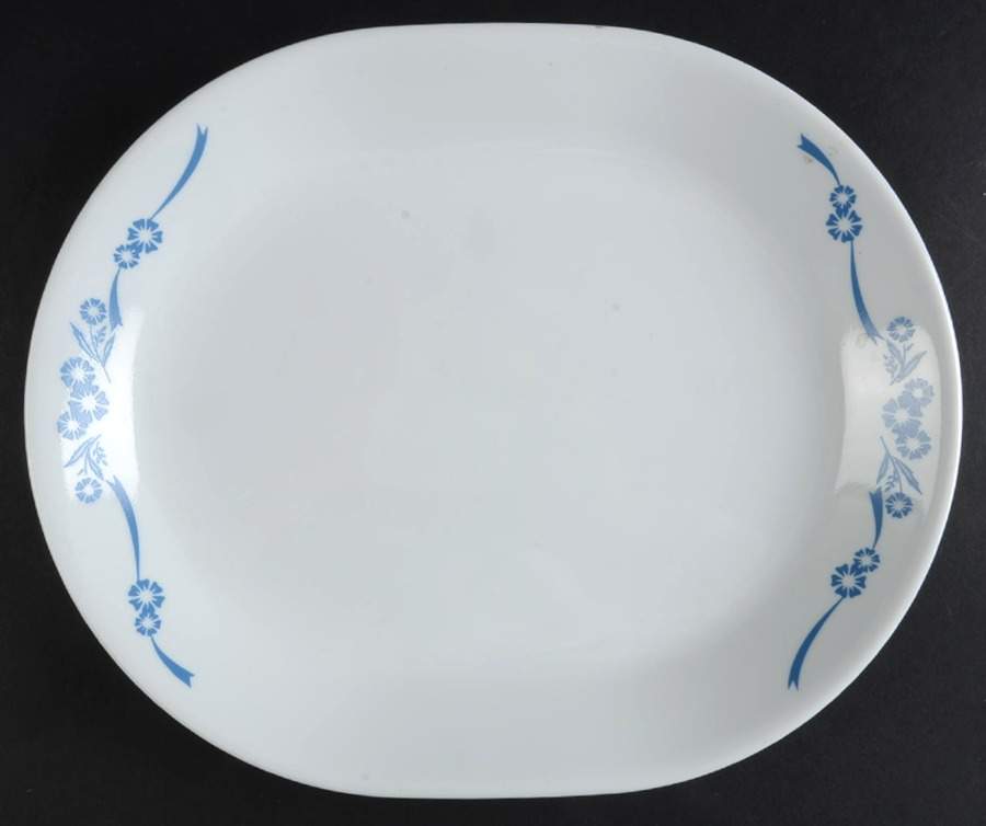 Cornflower (Corelle) 12" Oval Serving Platter by Corning Corelle-1