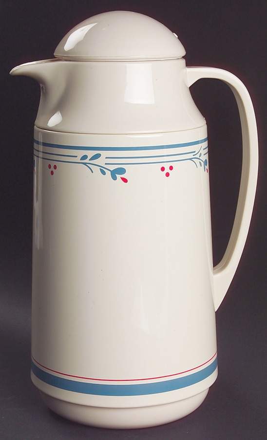 Country Violets Plastic Thermos/Carafe & Lid by Corning Corelle-1