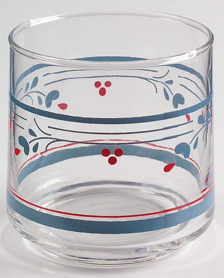 Country Violets 6 Oz Glassware Juice by Corning Corelle-1