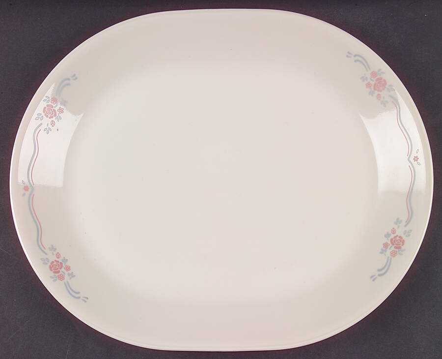 English Breakfast (Corelle) 12" Oval Serving Platter by Corning Corelle-1