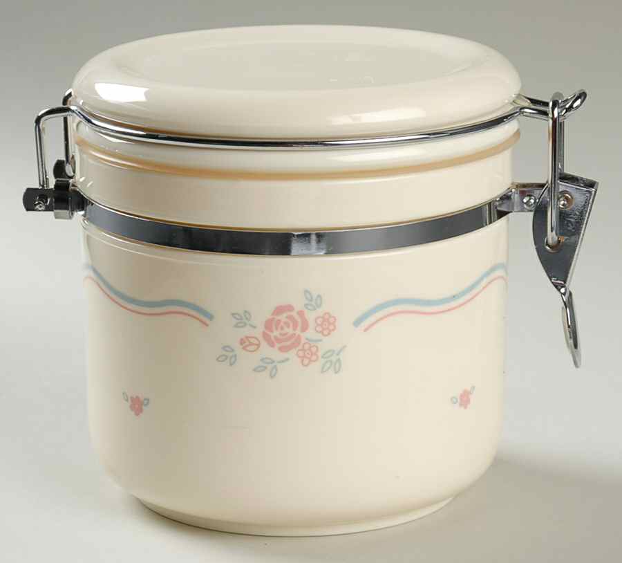 English Breakfast (Corelle) Small Acrylic Storage Jar & Lid by Corning Corelle-1