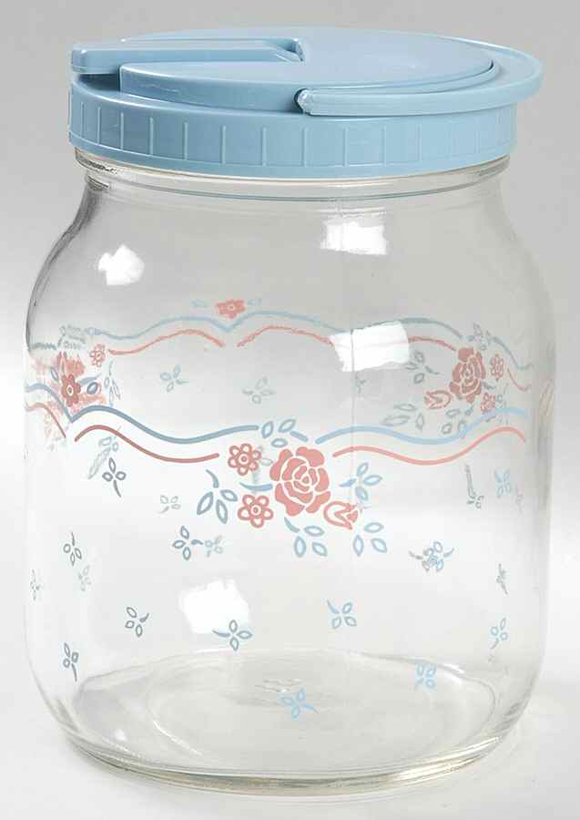 English Breakfast (Corelle) Glassware Sun Tea Jar & Plastic Lid by Corning Corelle-1