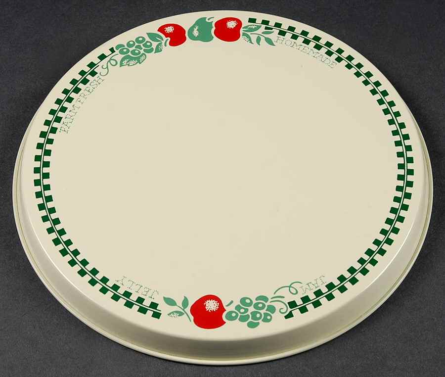Farm Fresh 8" Individual Tin Round Stove Cover by Corning Corelle-1