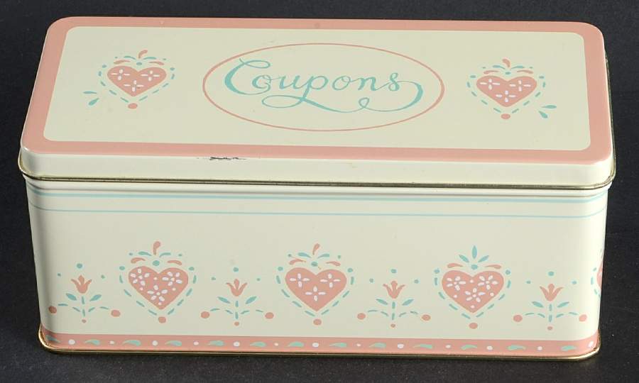 Forever Yours (Corelle) Coupon Tin & Lid by Corning Corelle-1