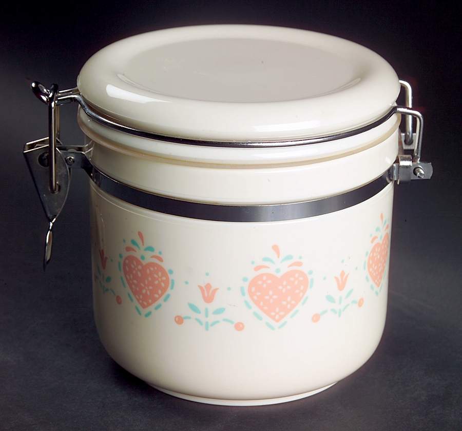 Forever Yours (Corelle) Small Acrylic Storage Jar & Lid by Corning Corelle-1